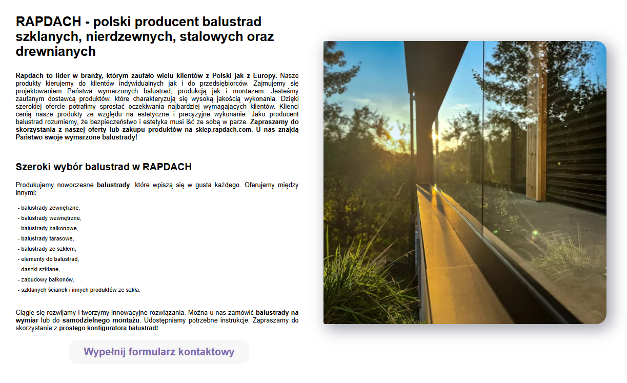 Rapdach - Strona Korporacyjna